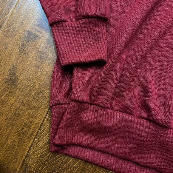 Dodger Sportswear Southern Illinois Vtg 70s 80s V-Neck Maroon Sweater Men's L - Picture 6 of 9